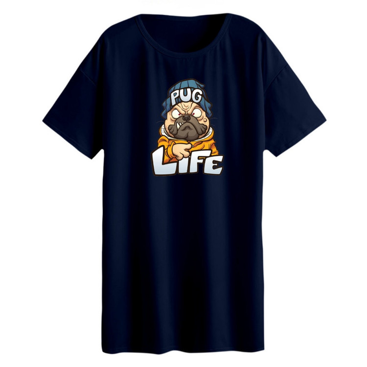 تی شرت لانگ آستین کوتاه زنانه مدل سگ کد 3