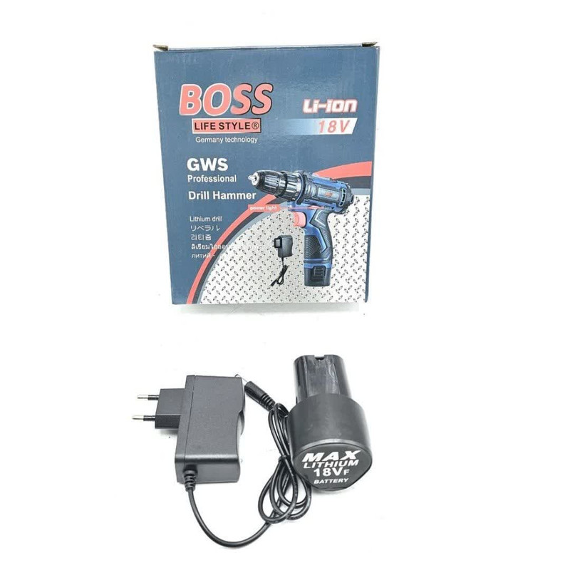 دریل شارژی پیچ گوشتی باس مدل 18V-bs