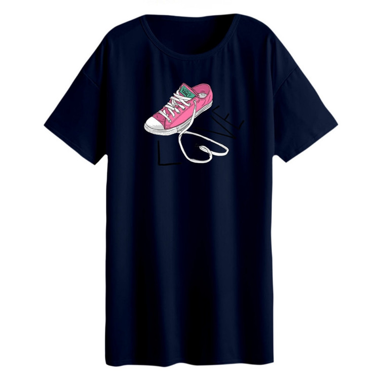 تی شرت لانگ زنانه مدل کتونی کد 7