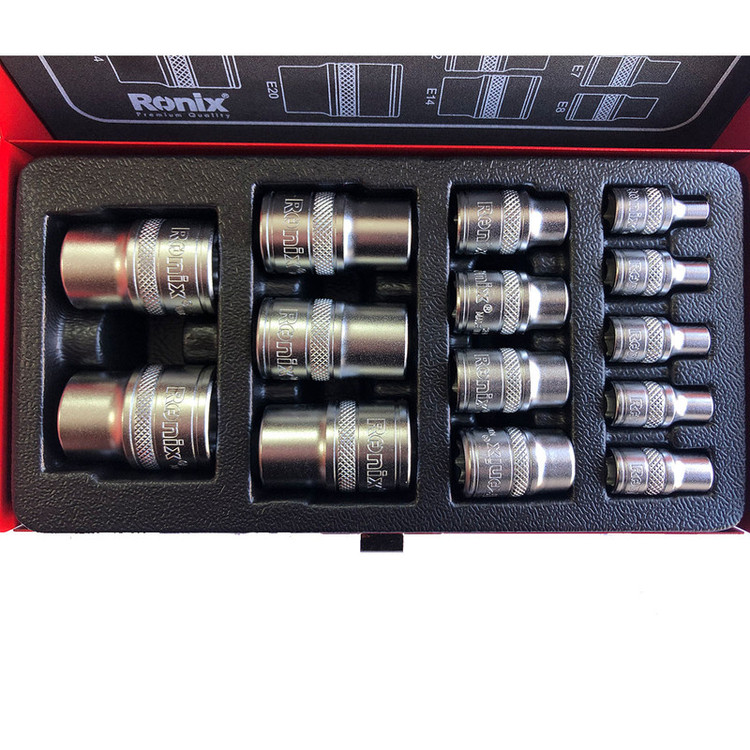 سری آچار بکس ونیکس مدل RH-2695 مجموعه 14 عددی