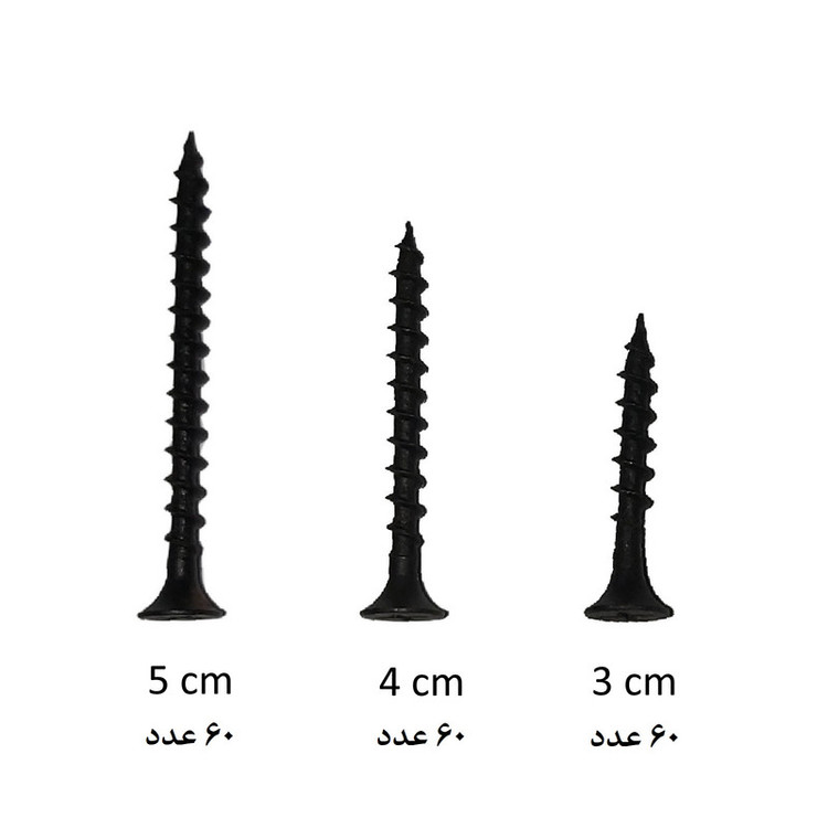 پیچ ام دی اف مدل MTSN-MDF-30-40-50 مجموعه 180 عددی مدل 1