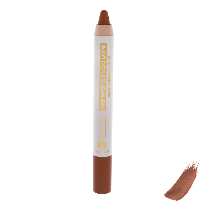 رژ لب مدادی مات دیفکتو مدل Waterproof شماره 9