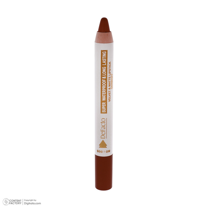 رژ لب مدادی مات دیفکتو مدل Waterproof شماره 5