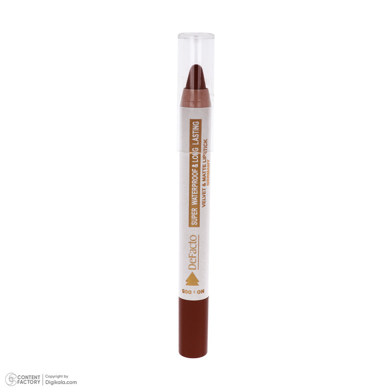 رژ لب مدادی مات دیفکتو مدل Waterproof شماره 5