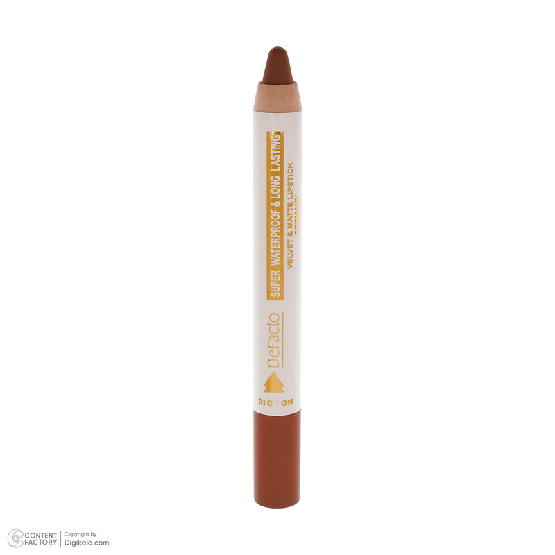 رژ لب مدادی مات دیفکتو مدل Waterproof شماره 10