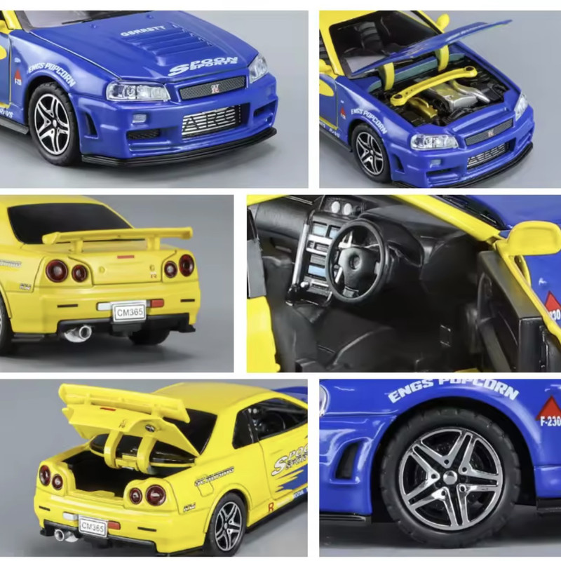 ماکت ماشین مدل نیسان اسکای لابن کد R34