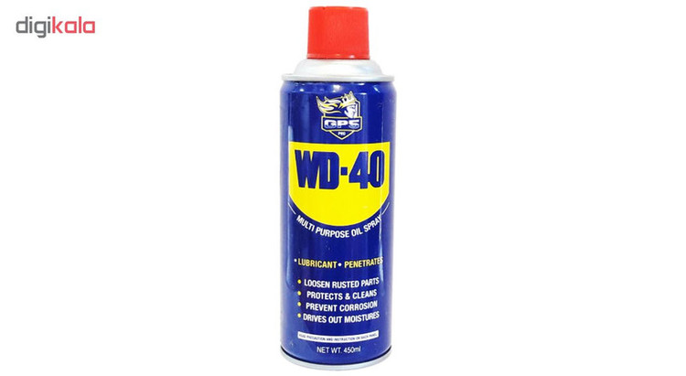اسپری روان کننده و زنگ بر جی پی اس گل پخش مدل WD-40 حجم 450 میلی لیتر بسته 3 عددی