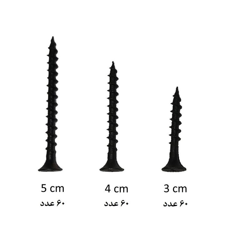 پیچ ام دی اف مدل MTSN-MDF-30-40-50 مجموعه 180 عددی
