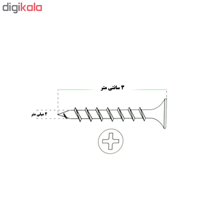 پیچ ام دی اف کد SAH30 بسته 150 عددی