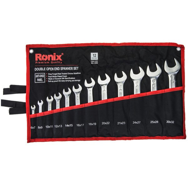 مجموعه 12 عددی آچار تخت رونیکس مدل RH-2202