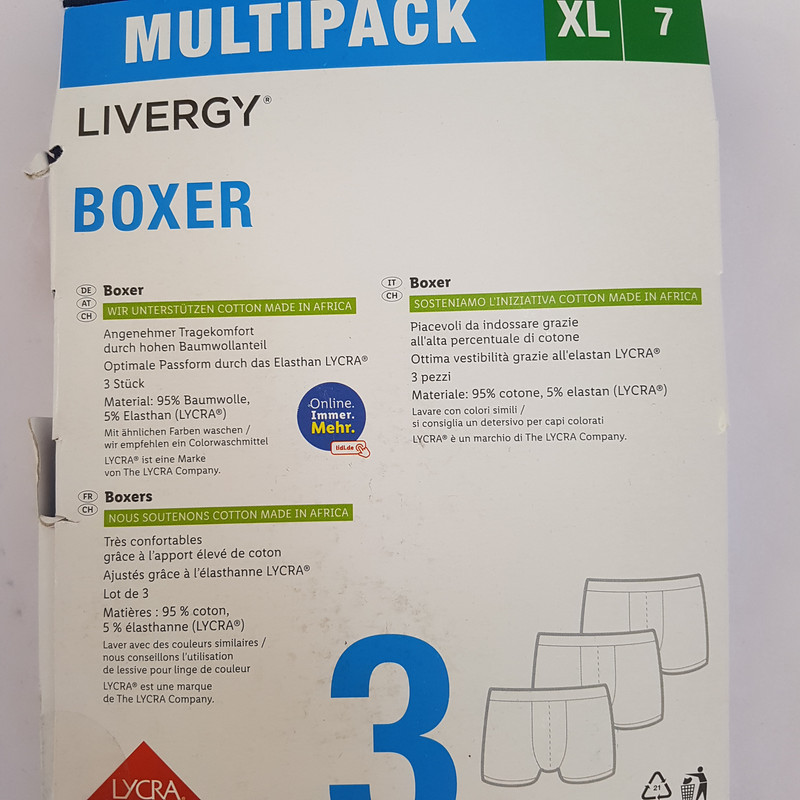شورت مردانه لیورجی مدل نیومدل پادار کد N2023NBBB مجموعه 3 عددی