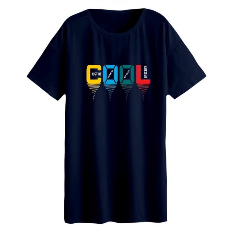تی شرت لانگ زنانه مدل coolمدل 2