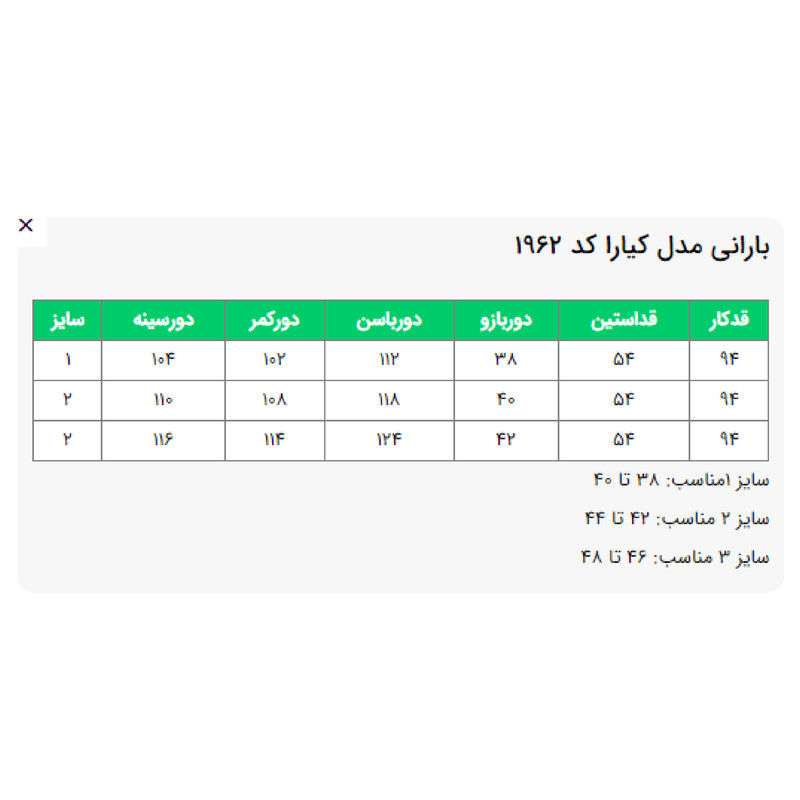 بارانی زنانه السانا کد 196279