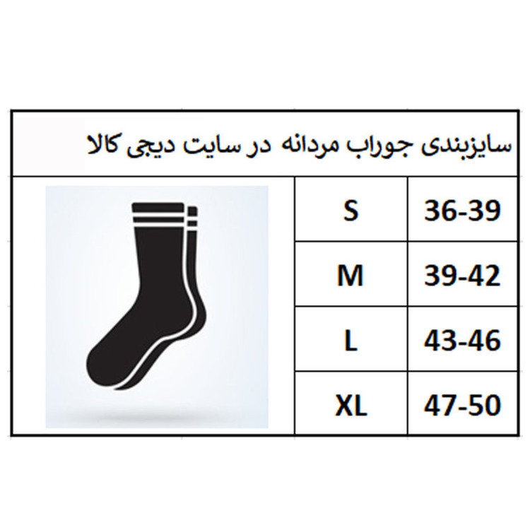 جوراب ساق کوتاه مردانه مدل SIM2025C3 مجموعه 5 عددی