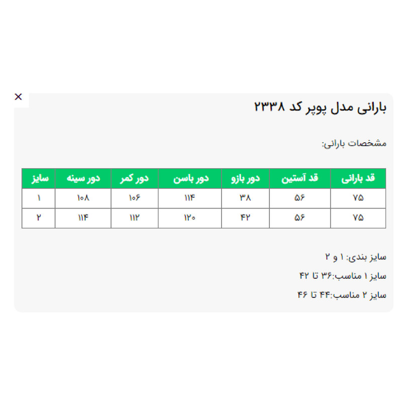 بارانی زنانه السانا مدل پوپر کد 233886مدل 1