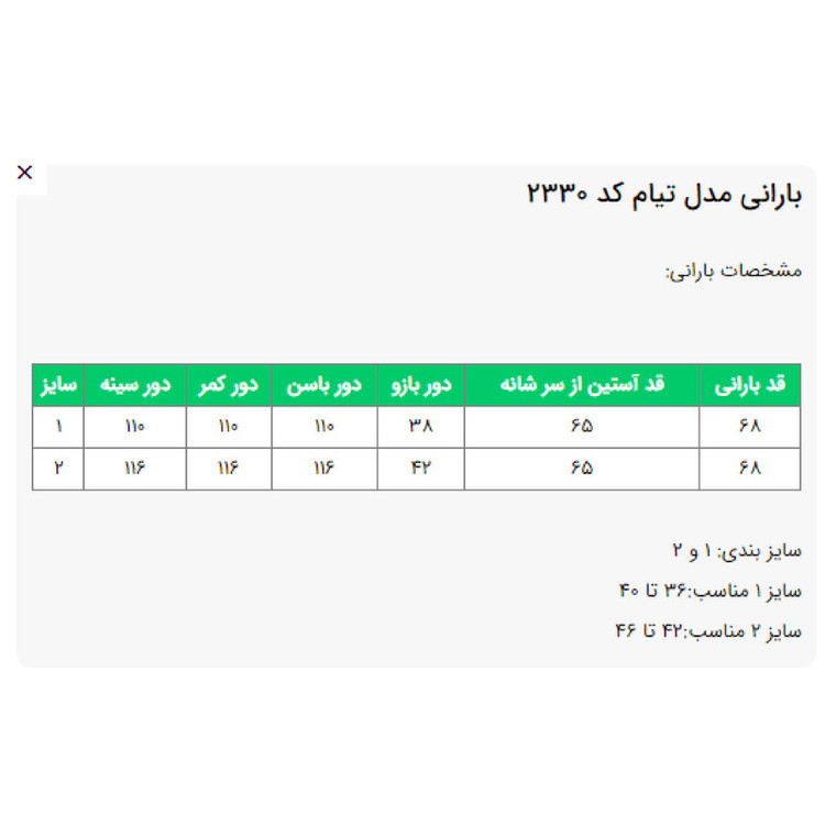 بارانی زنانه السانا مدل تیام کد 233028مدل 1