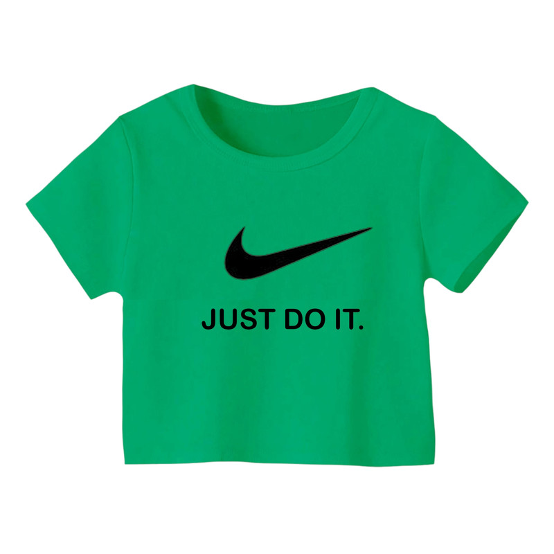 کراپ تیشرت آستین کوتاه زنانه مدل لوگو کد 09مدل 1