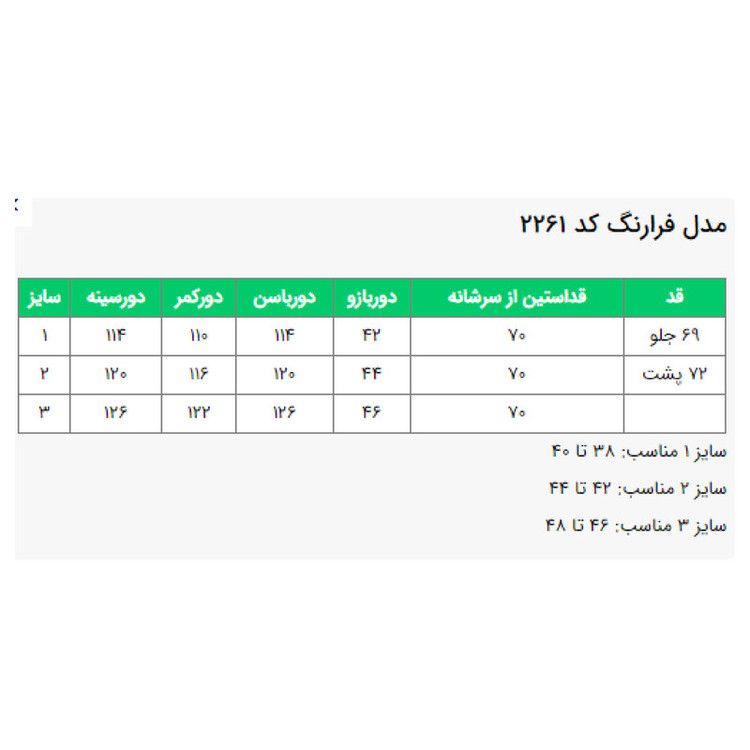 مانتو زنانه السانا کد 226185