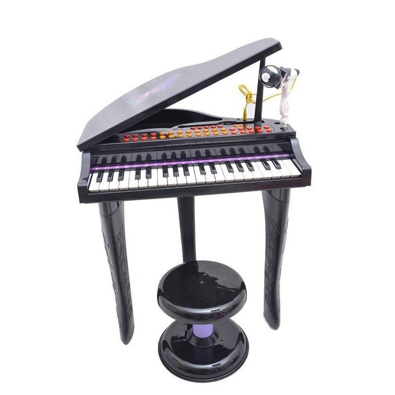 اسباب بازی موزیکال مدل پیانو پایه دار و میکروفون کد 88022