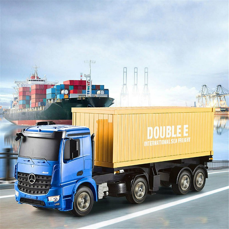 ماشین بازی کنترلی دابل ای مدل Mercedes-Benz Arocs Container Truck