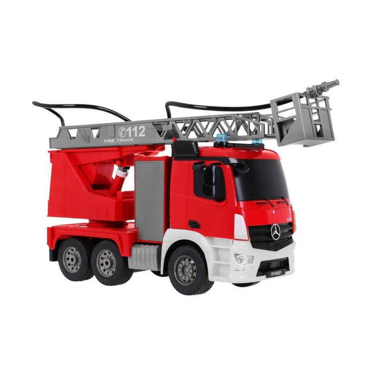 ماشین بازی کنترلی دبل ای مدل Mercedes Benz Antos Fire Truck