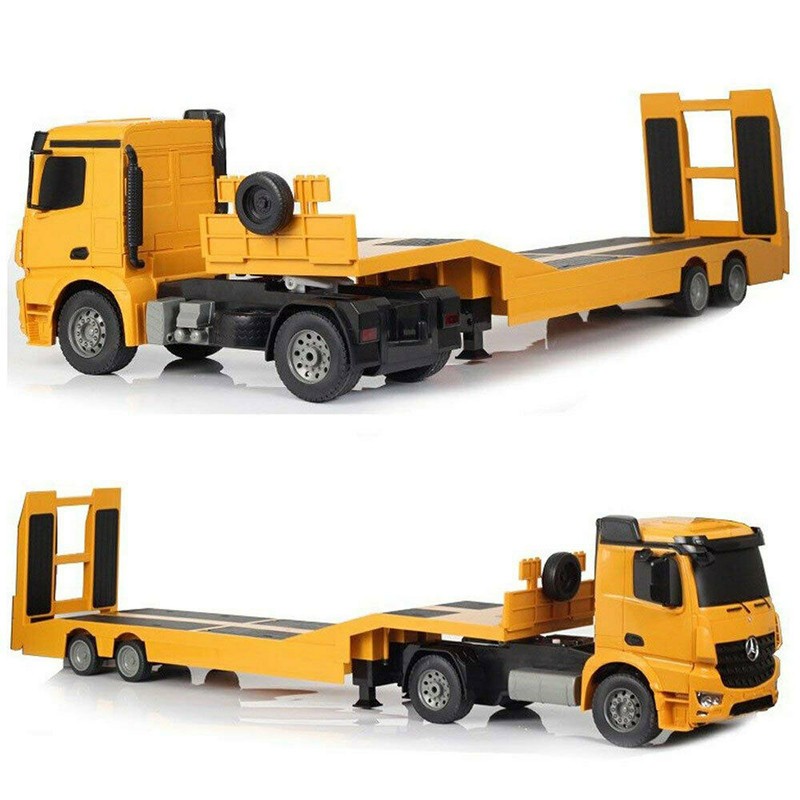 ماشین بازی کنترلی دابل ای مدل Mercedes Benz Arocs Flat Bed Trailer