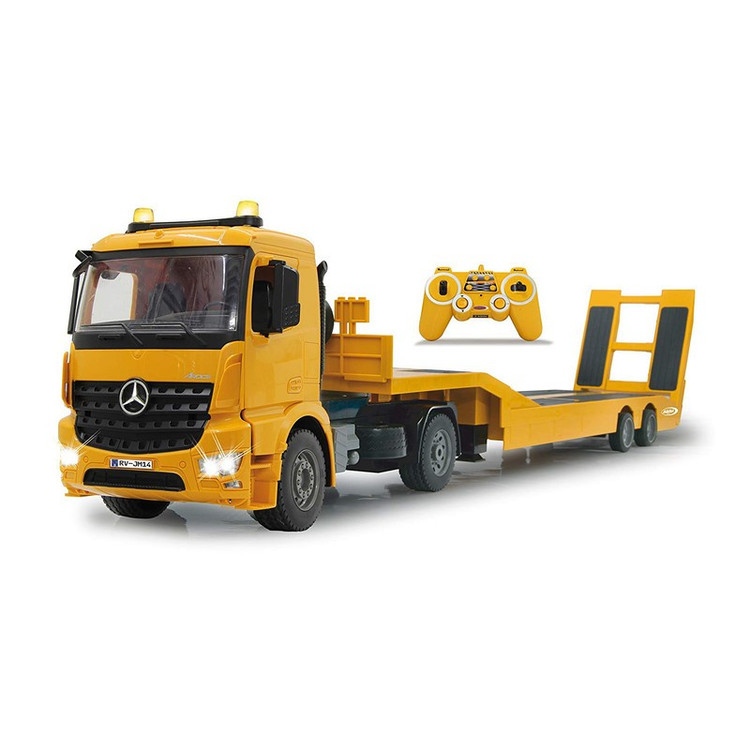 ماشین بازی کنترلی دابل ای مدل Mercedes Benz Arocs Flat Bed Trailer