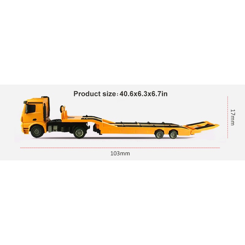 ماشین بازی کنترلی دابل ای مدل Mercedes Benz Arocs Flat Bed Trailer