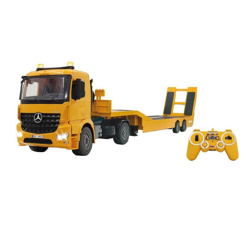 ماشین بازی کنترلی دابل ای مدل Mercedes Benz Arocs Flat Bed Trailer
