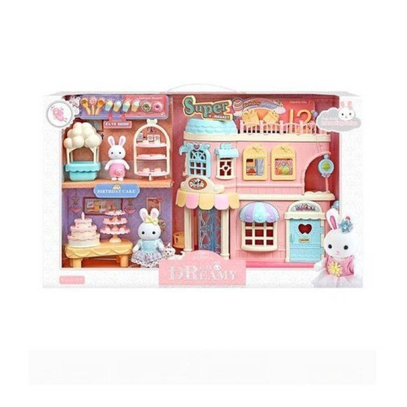 اسباب بازی مدل خانه خرگوش سوپرمارکت و جشن تولد BAY DREAMY کد 6683