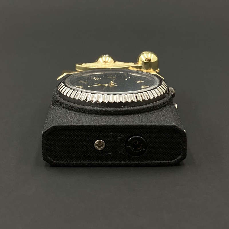 فندک مدل ساعت هندلی دوشعله کد DKD-1348